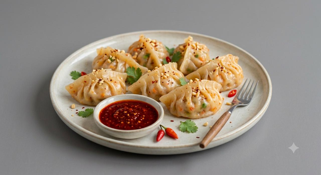 STEAMED Peri-Peri Veg Momo