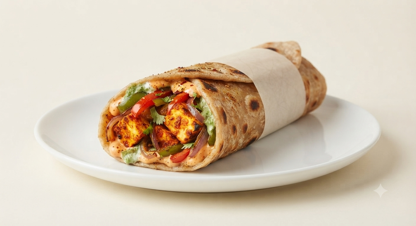 Tandoori Paneer Kathi Wrap