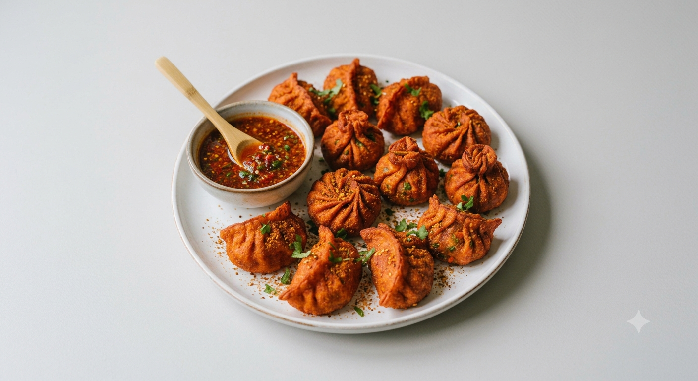 Fried Peri-Peri Chicken Momo