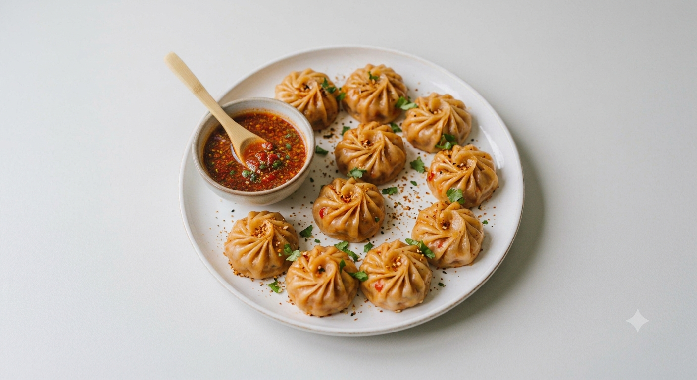 STEAMED Peri-Peri Chicken Momo