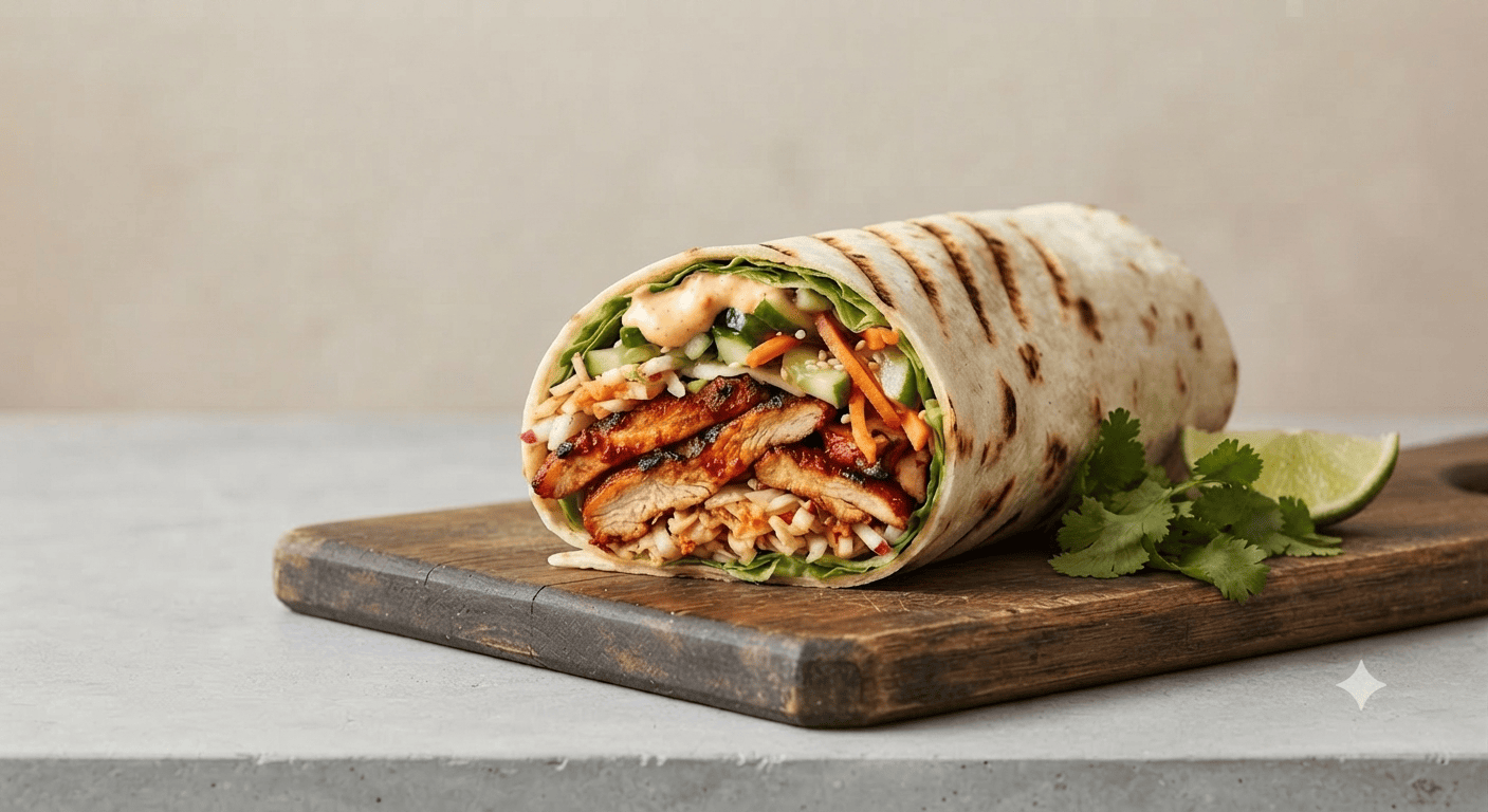 Korean Spicy Chicken Wrap