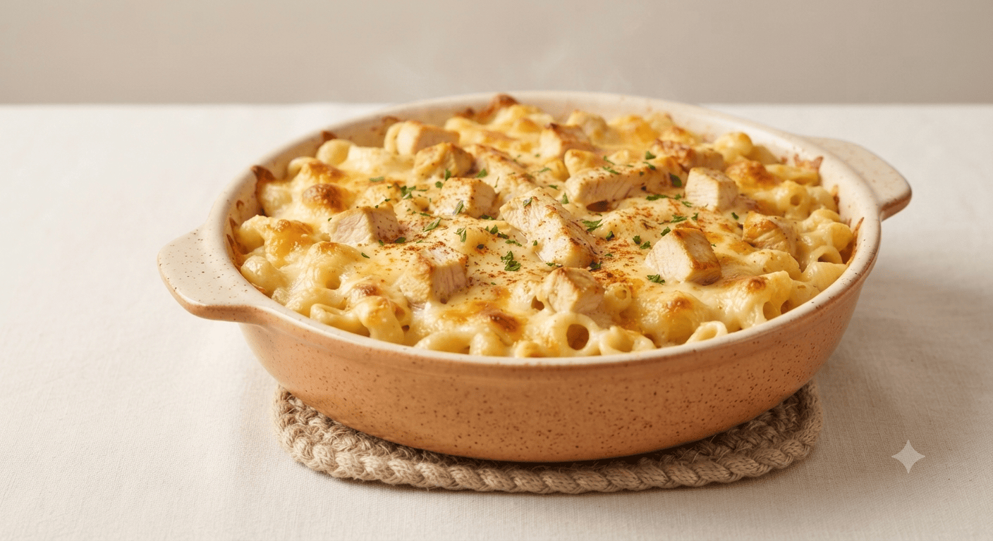 Baked Chicken N Cheese Macaroni