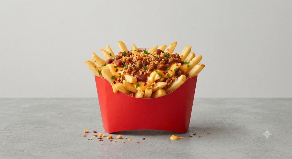 CHILI GARLIC CHEESY FRIES ( 200G)