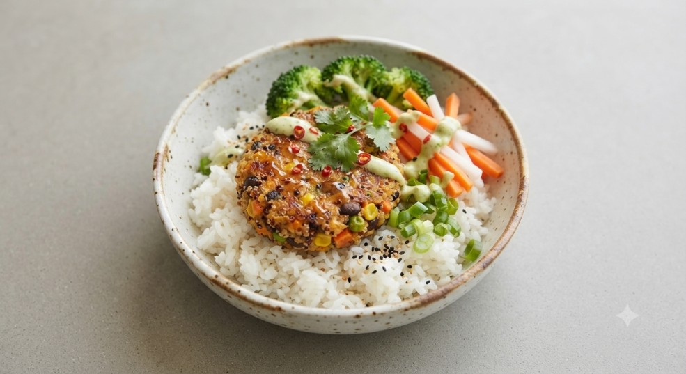 Veg Patty Rice Bowl