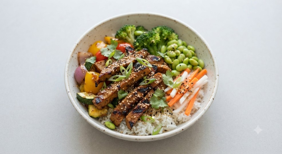 Veg Strips Rice Bowl